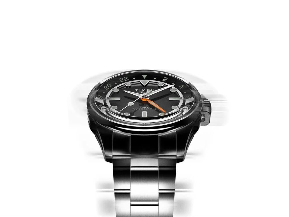 Montre Automatique Timex Atelier GMT24 M1a, Noir, 40 mm, TW2Y72300