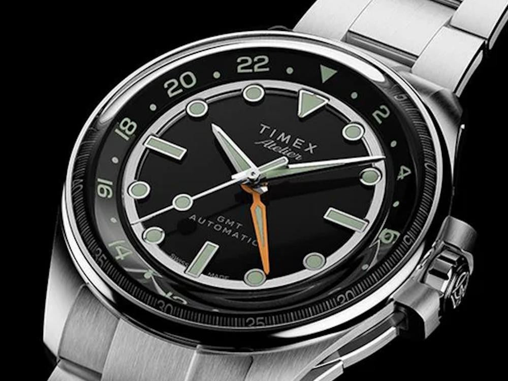 Montre Automatique Timex Atelier GMT24 M1a, Noir, 40 mm, TW2Y72300