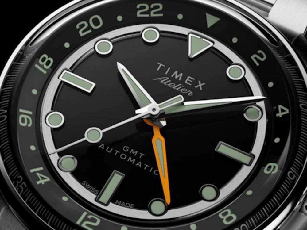Montre Automatique Timex Atelier GMT24 M1a, Noir, 40 mm, TW2Y72300