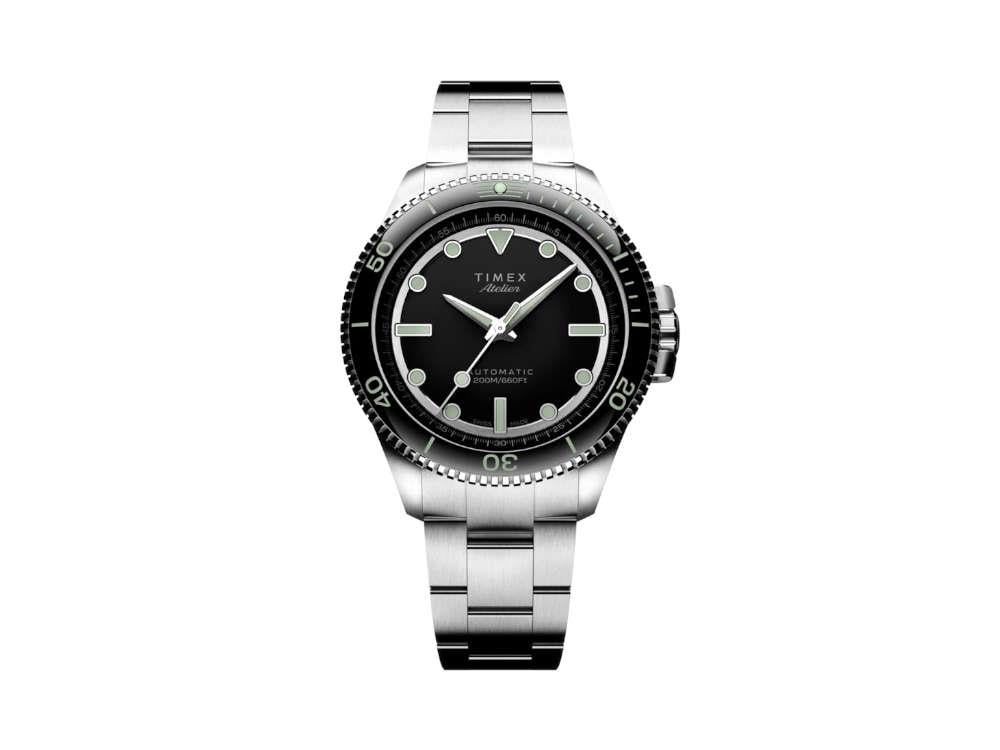 Montre Automatique Timex Atelier Marine M1a, Noir, 41 mm, TW2Y72500