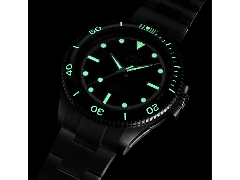 Montre Automatique Timex Atelier Marine M1a, Noir, 41 mm, TW2Y72500