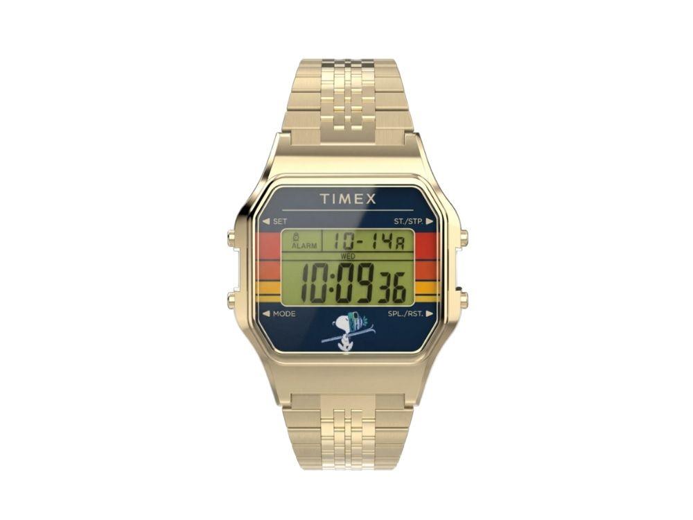 Montre à Quartz Timex T80 x Peanuts, 34 mm, TW2Y76800