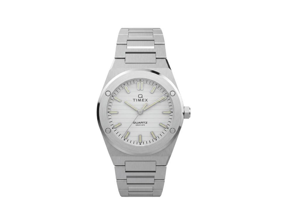 Montre à Quartz Timex Q Timex Marbella, Blanc, 34 mm, TW2Y81800