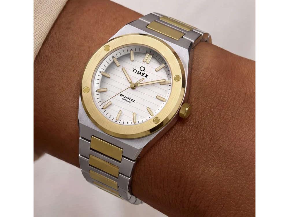 Montre à Quartz Timex Q Timex Marbella, Argent, 34 mm, TW2Y81900