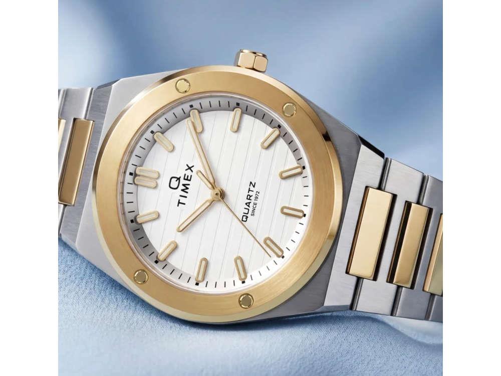 Montre à Quartz Timex Q Timex Marbella, Argent, 34 mm, TW2Y81900