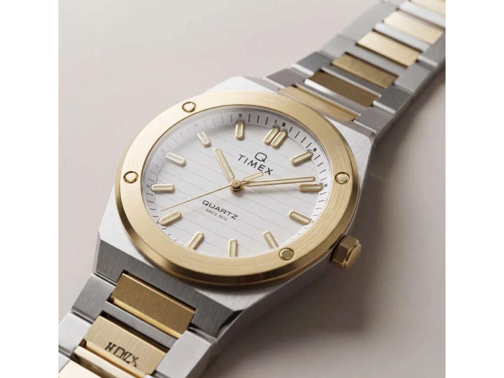 Montre à Quartz Timex Q Timex Marbella, Argent, 34 mm, TW2Y81900