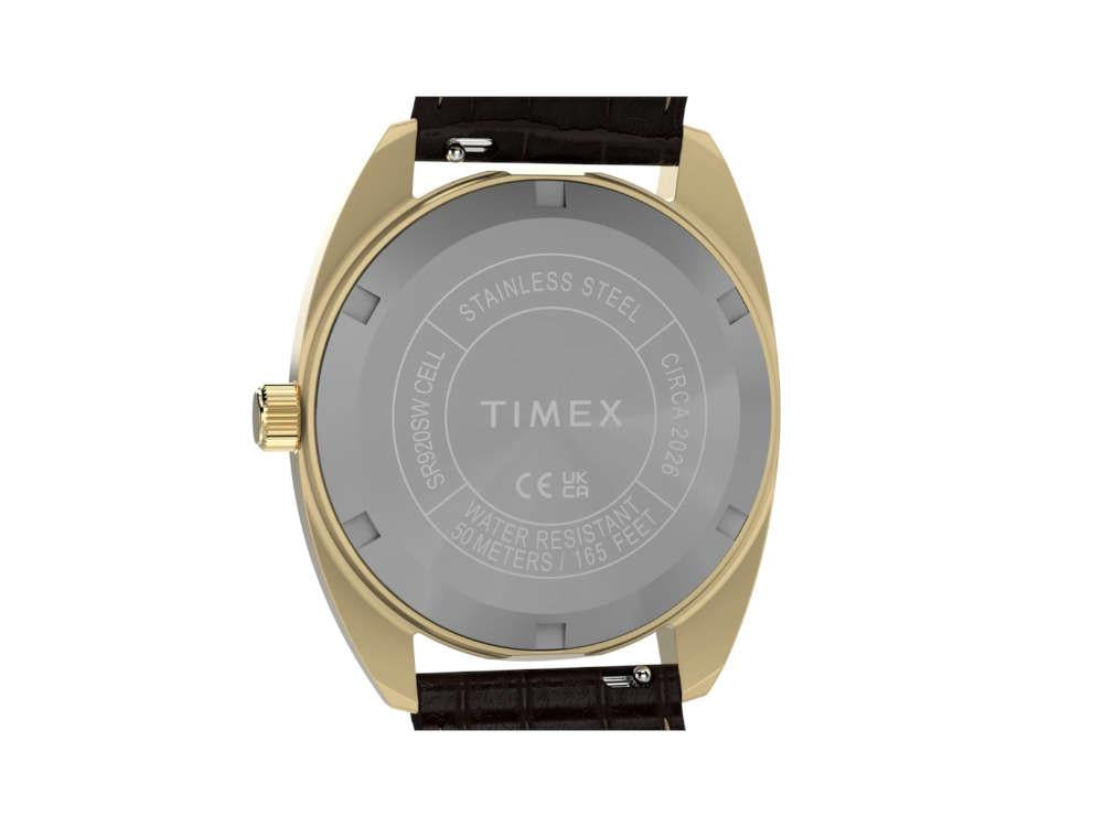Montre à Quartz Timex Lab Reissue 1976, PVD Or, Noir, 37 mm, TW2Y82100
