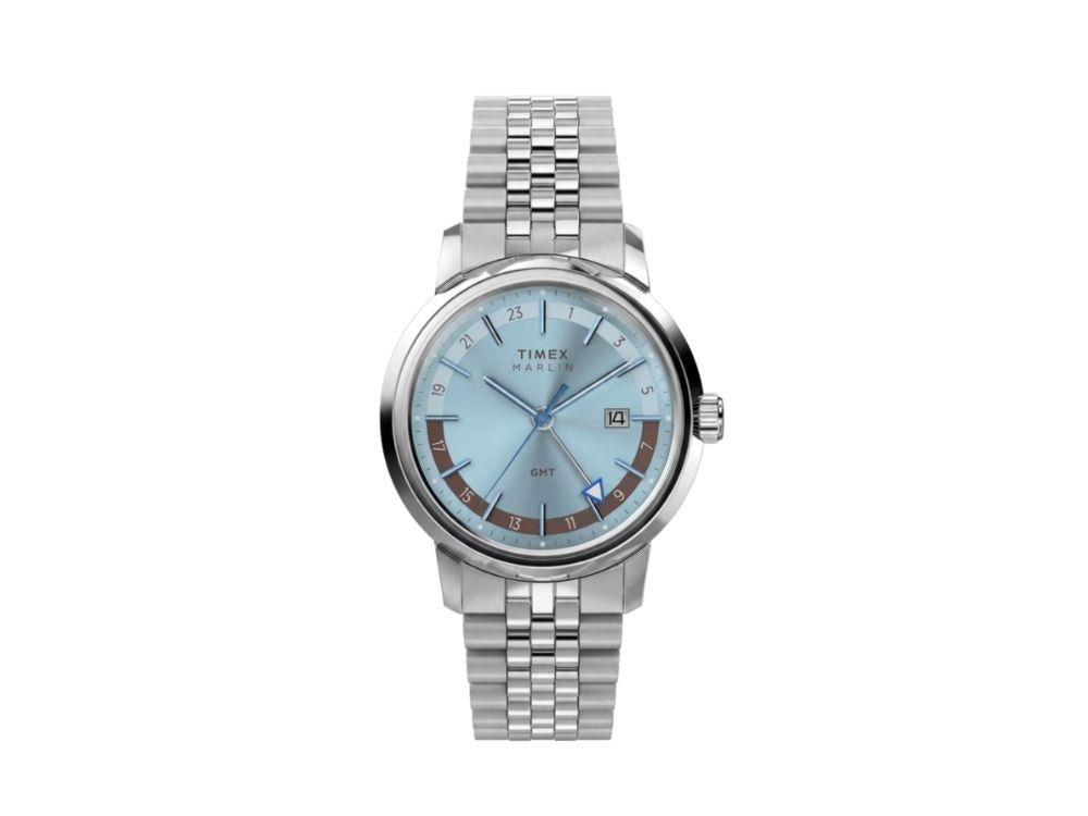 Montre à Quartz Timex Marlin, Bleu Clair, 40 mm, TW2Y84100