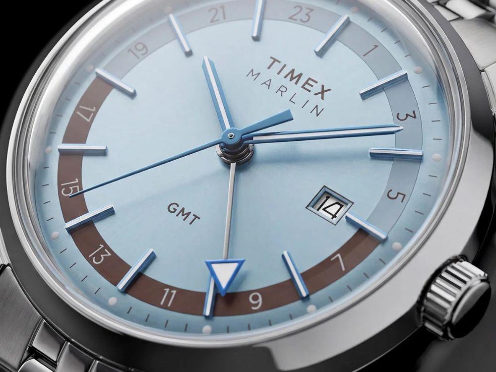 Montre à Quartz Timex Marlin, Bleu Clair, 40 mm, TW2Y84100