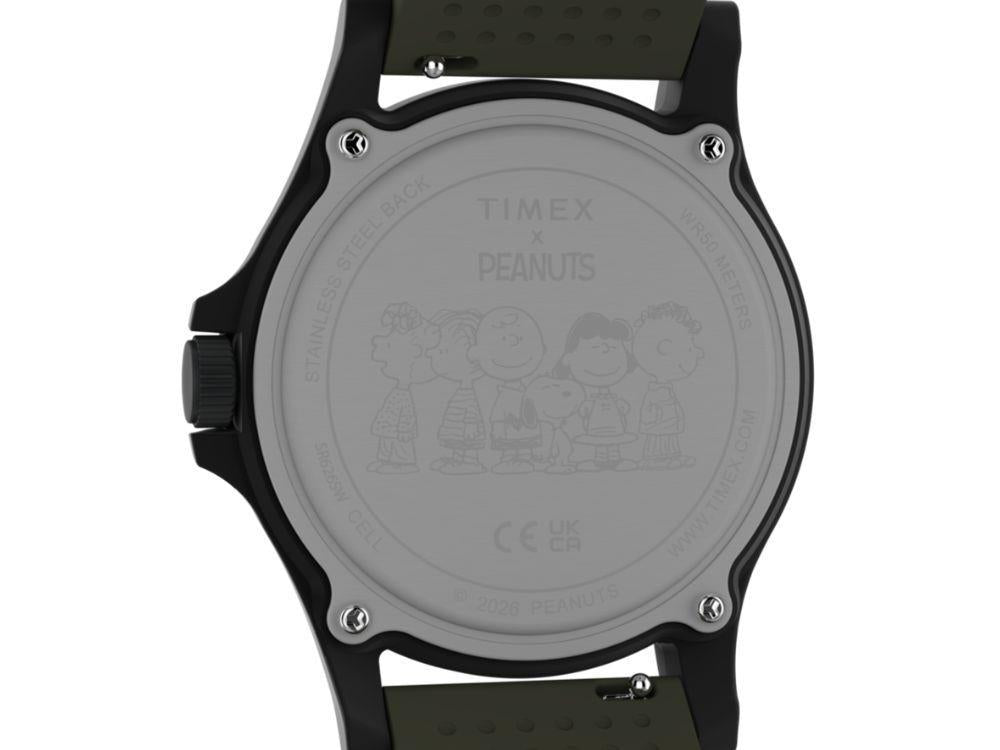 Montre à Quartz Timex  Peanuts Expedition Acadia Résine, Vert, 40 mm, TW2Y84600