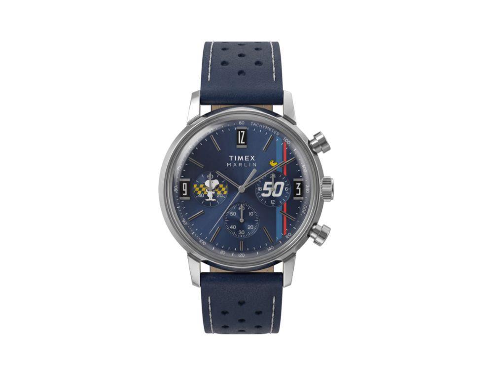 Montre à Quartz Timex Peanuts Marlin, Bleu, 40 mm, TW2Y85300