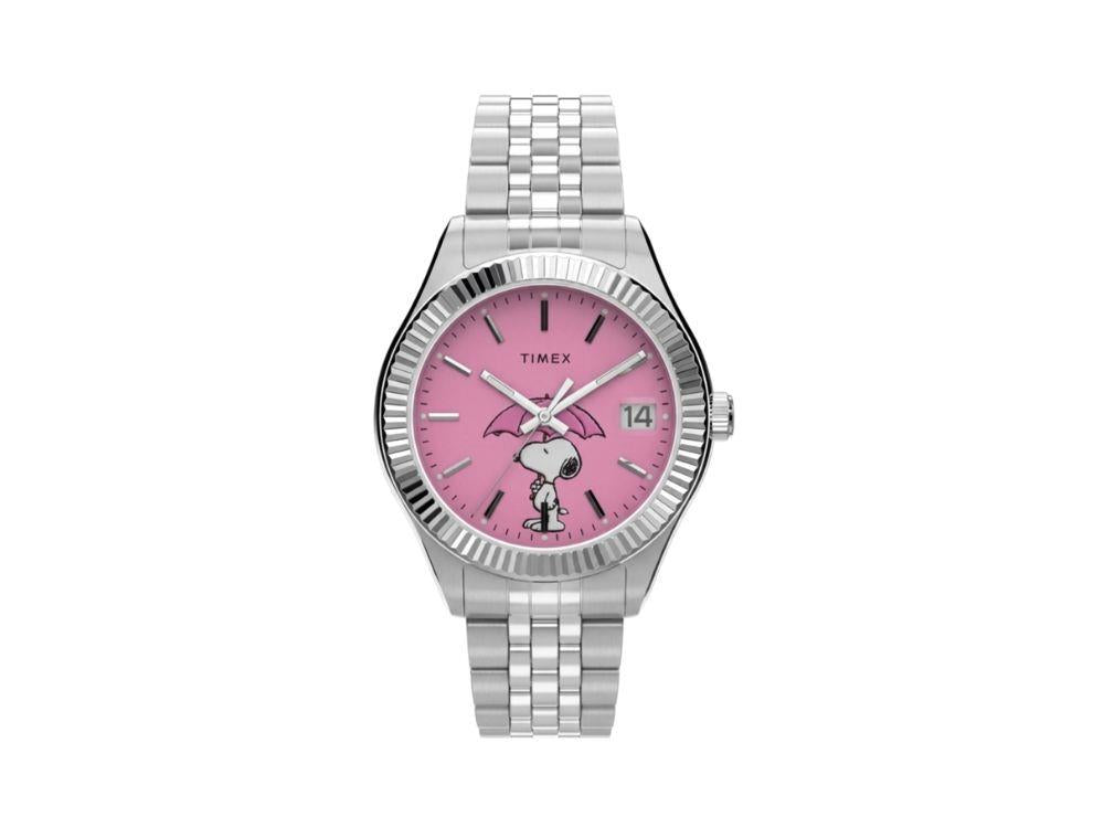 Montre à Quartz Timex Legacy Peanuts Snoopy Umbrella, Rosa, 34 mm, TW2Y85500