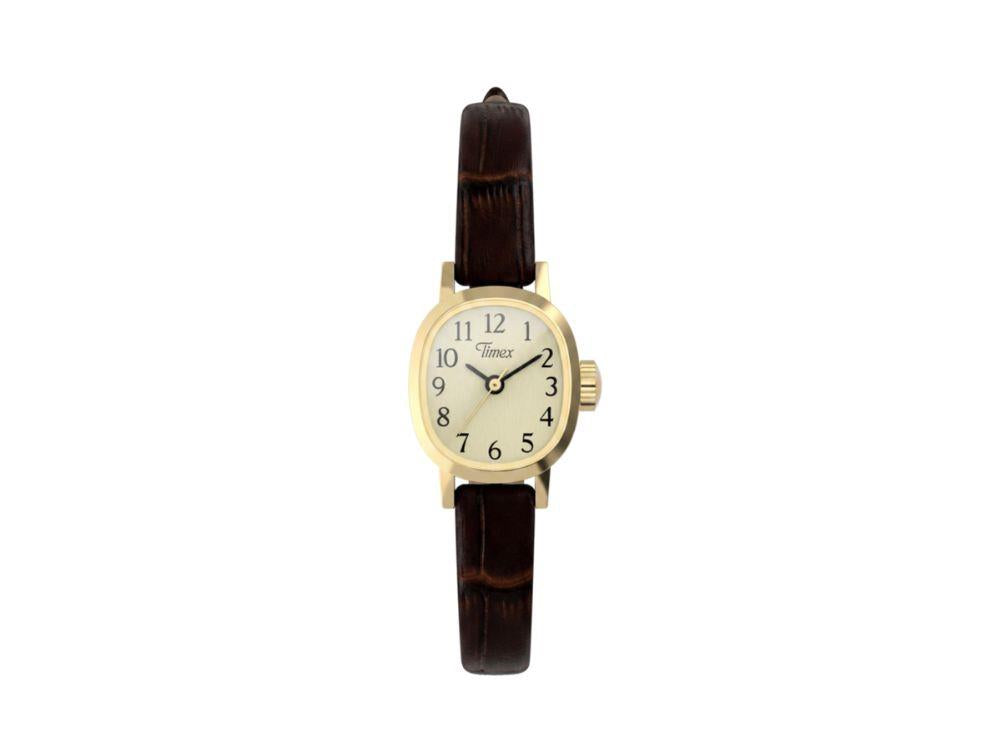 Montre à Quartz Timex Cavatina Main Line, Laiton, Beige, TW2Y87700