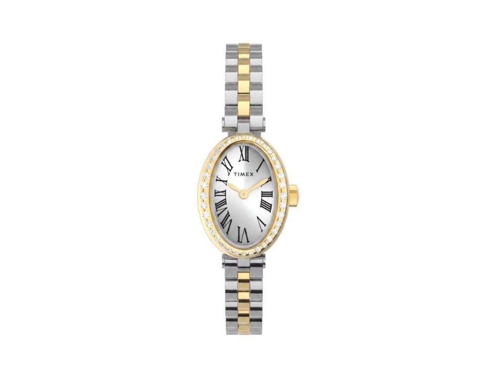 Montre à Quartz Timex Cavatina Main Line, Laiton, Argent, , TW2Y90200