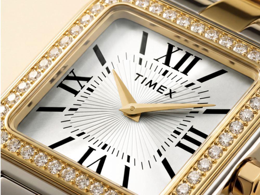 Montre à Quartz Timex Trend Addison, Laiton, Argent, TW2Y90400