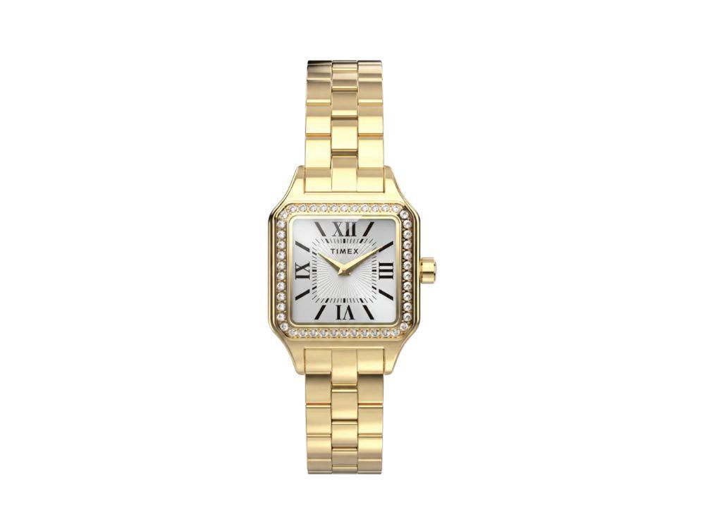 Montre à Quartz Timex Trend Addison, Laiton, Argent, TW2Y90500