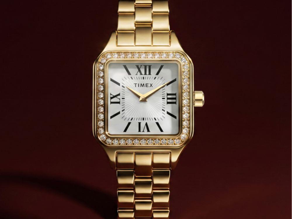 Montre à Quartz Timex Trend Addison, Laiton, Argent, TW2Y90500