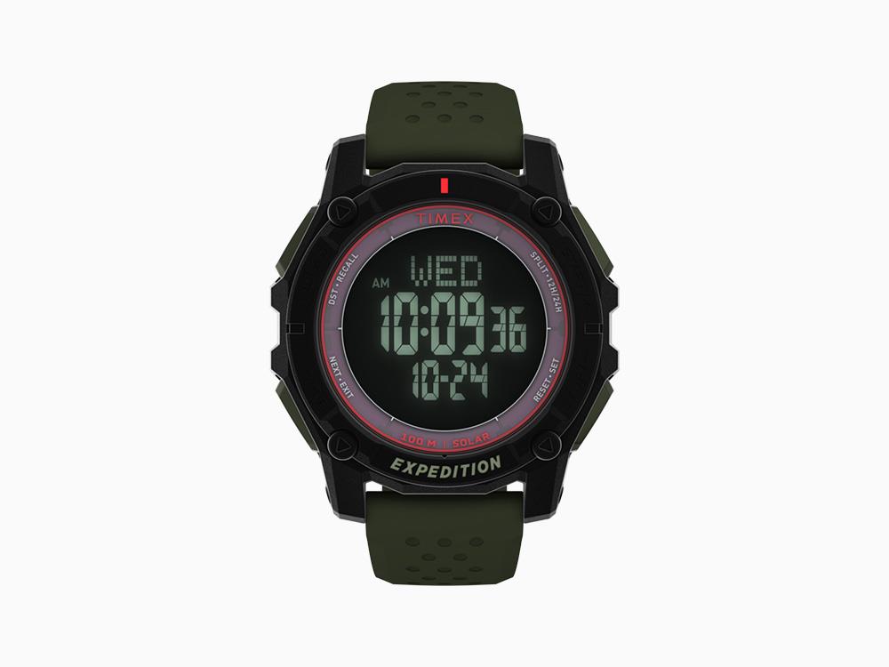 Montre à Quartz Timex Expedition Ridge Solar, Noir, 49 mm, TW4B33700