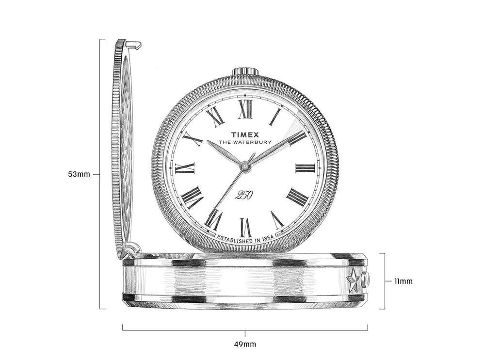 Montre de Table Timex America 250, Blanc, 49 mm, TW6A05900