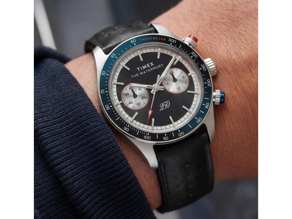 Montre à Quartz Timex Waterbury Heritage America 250, Noir, 39 mm, TW6A06000