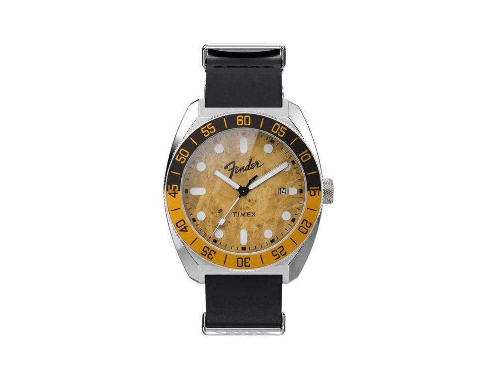 Montre Automatique Timex x Fender Marron, 41 mm, Édition spéciale, TW6A14600