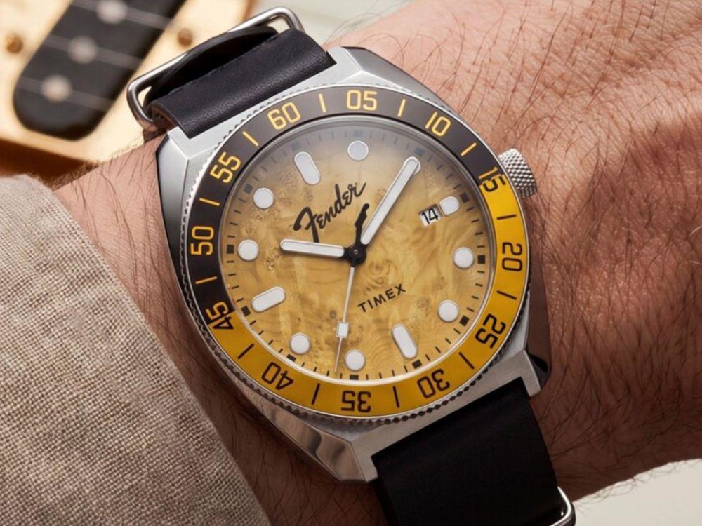 Montre Automatique Timex x Fender Marron, 41 mm, Édition spéciale, TW6A14600