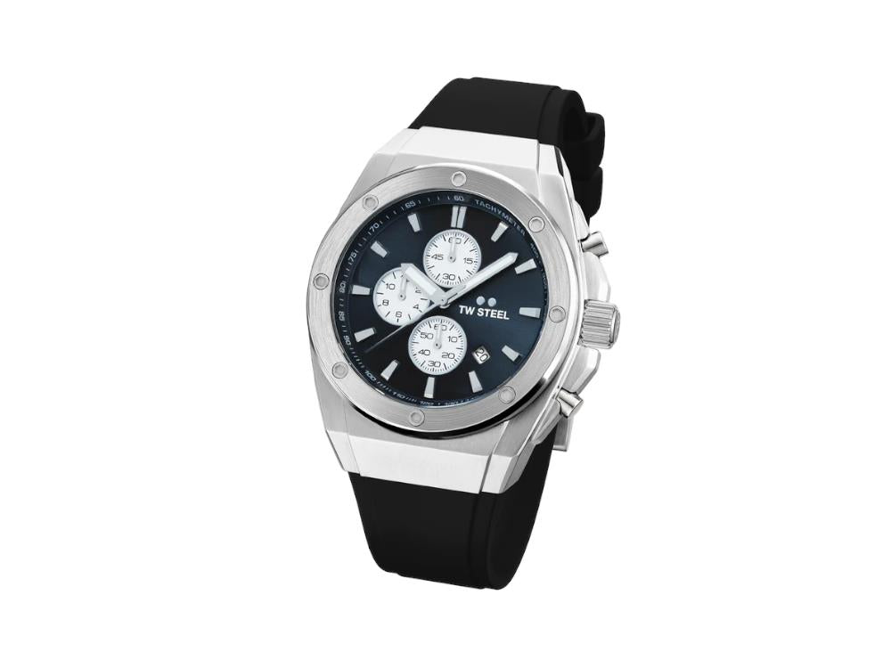 Montre à Quartz TW SteelCeo Tech 44mm, Gris, 44 mm, Caoutchouc, 10 atm, CE4100