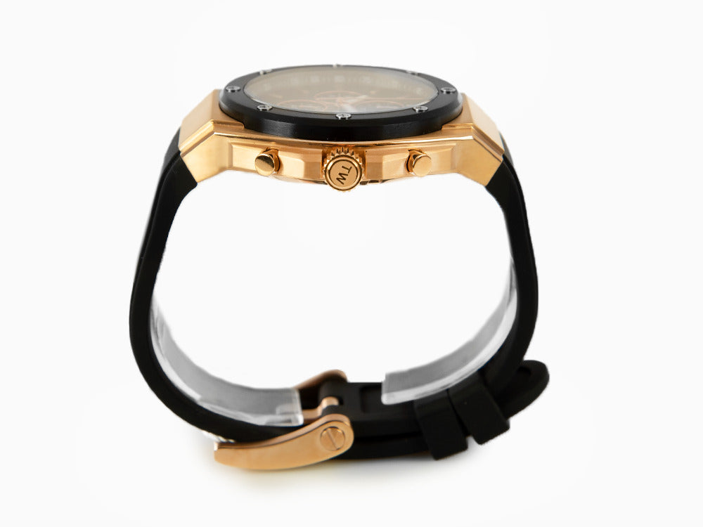 Montre à Quartz TW SteelCeo Tech 44mm, Noir, 44 mm, Caoutchouc, 10 atm, CE4103