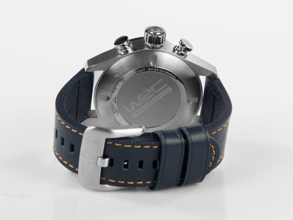 Montre à Quartz TW Steel Fast Lane, Noir, 48 mm, Cuir, 10 atm, SVS311