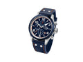 Montre à Quartz TW Steel WRC, Bleu, 48 mm, Bracelet en cuir, 10 atm, VS90