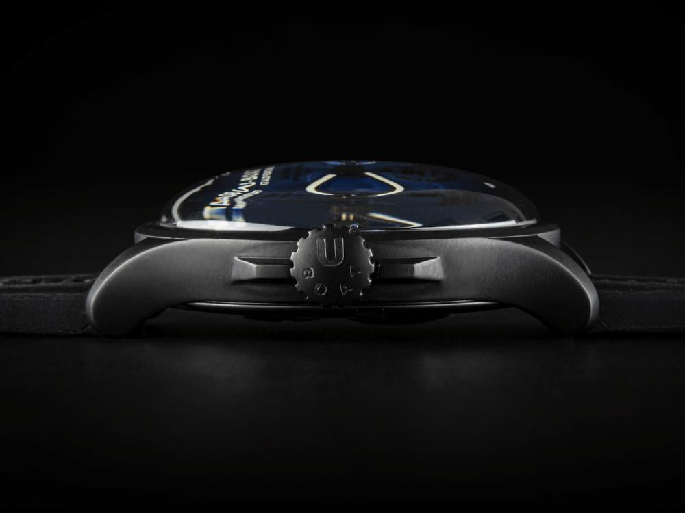 Montre à Quartz U-Boat Capsoil Darkmoon 25°Blue Soleil PVD, Edition Limitée,2028