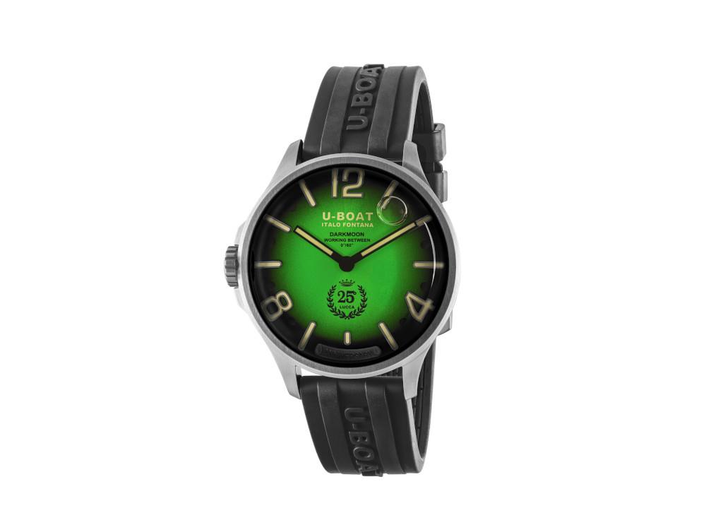 Montre à Quartz U-Boat Capsoil Darkmoon 25° SS Green Soleil, Ed Limitée, 2031