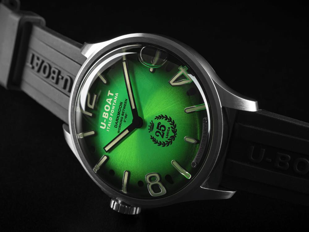 Montre à Quartz U-Boat Capsoil Darkmoon 25° SS Green Soleil, Ed Limitée, 2031