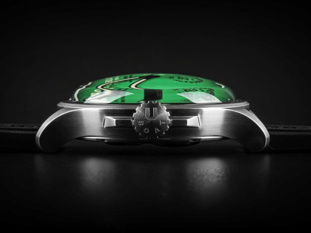 Montre à Quartz U-Boat Capsoil Darkmoon 25° SS Green Soleil, Ed Limitée, 2031