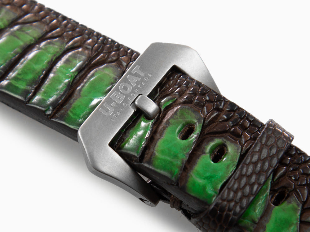 Bracelet U-Boat Accesorios, Cuir d'autruche, 23mm., Acier inoxydable, 3022