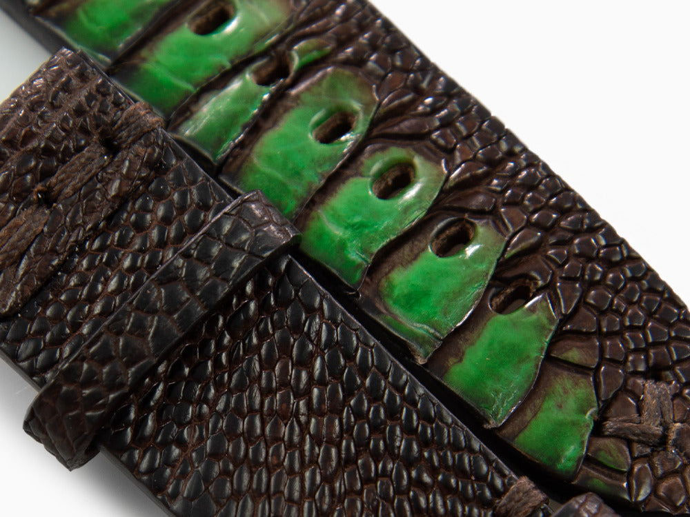 Bracelet U-Boat Accesorios, Cuir d'autruche, 23mm., Acier inoxydable, 3022