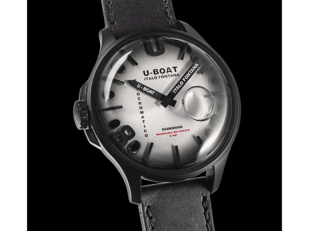 Montre à Quartz U-Boat Capsoil Darkmoon Kama PVD, 46.5 mm, Gris, 3339