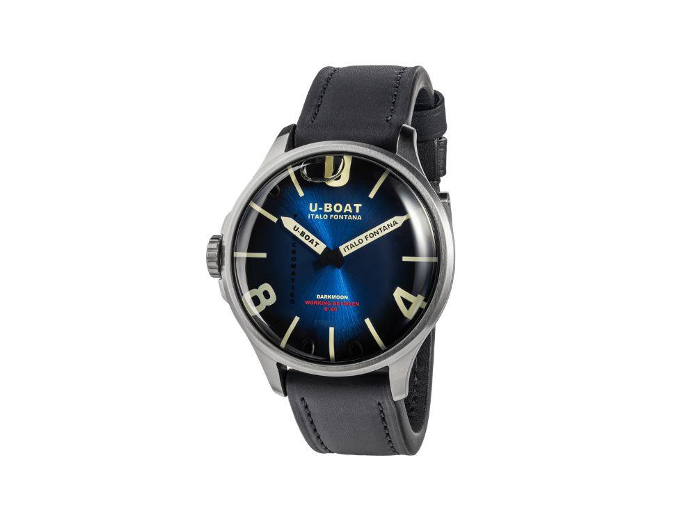 Montre à Quartz U-Boat Capsoil Darkmoon Kama SS, 46.5 mm, Bleu, 3340