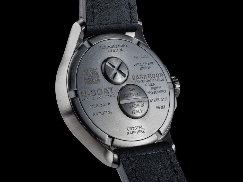 Montre à Quartz U-Boat Capsoil Darkmoon Kama SS, 46.5 mm, Bleu, 3340