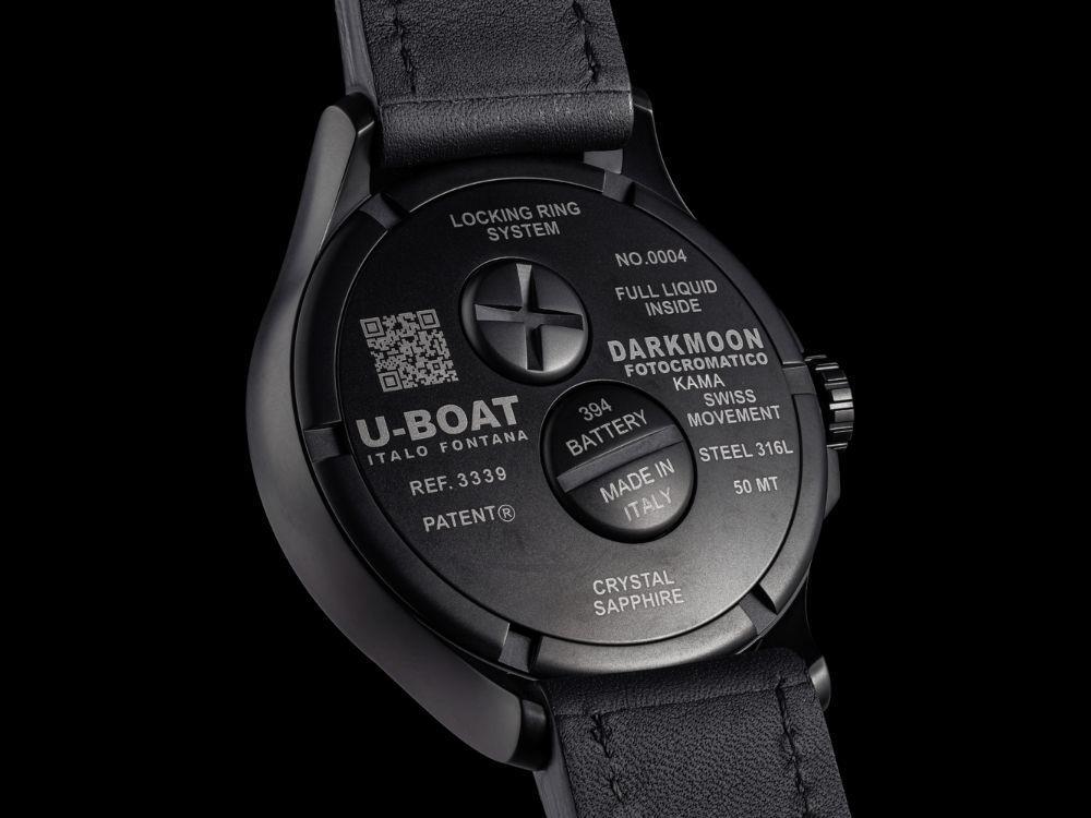Montre à Quartz U-Boat Capsoil Darkmoon Kama PVD, 46.5 mm, Bleu, 3341