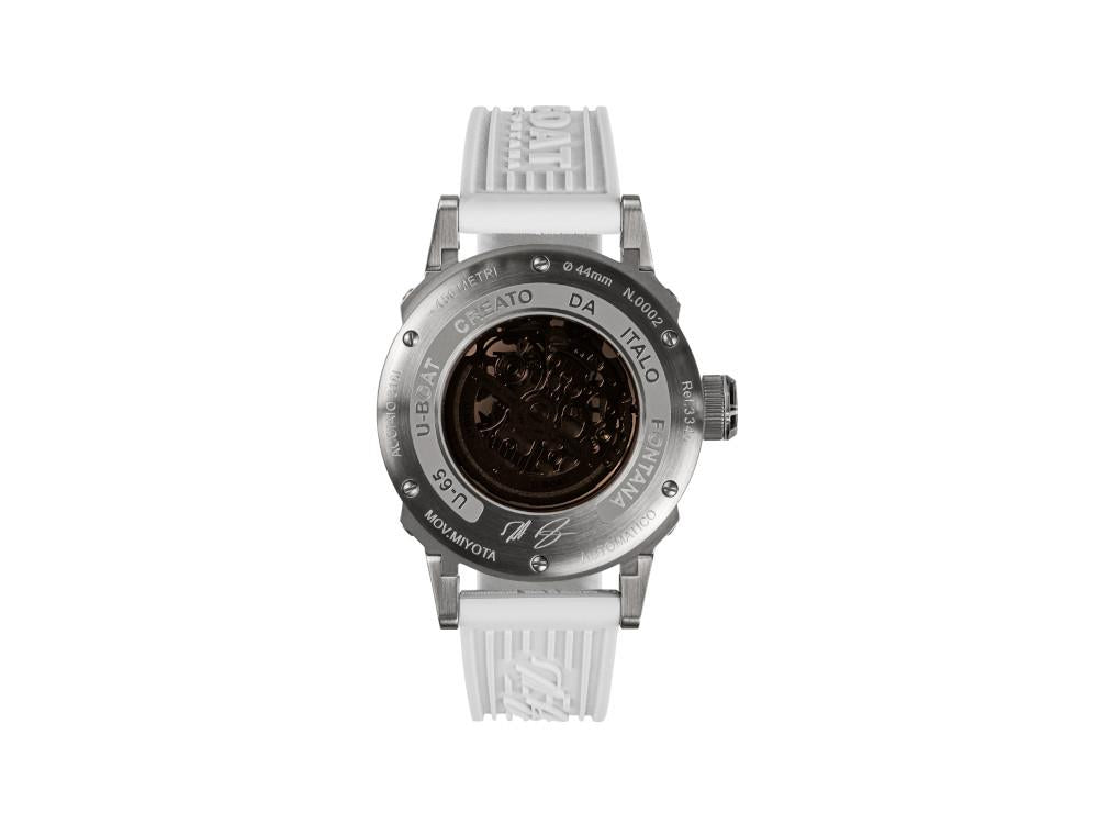 Montre Automatique U-Boat U-65, Acier Inoxydable 316L, 44 mm, Blanc, 3346