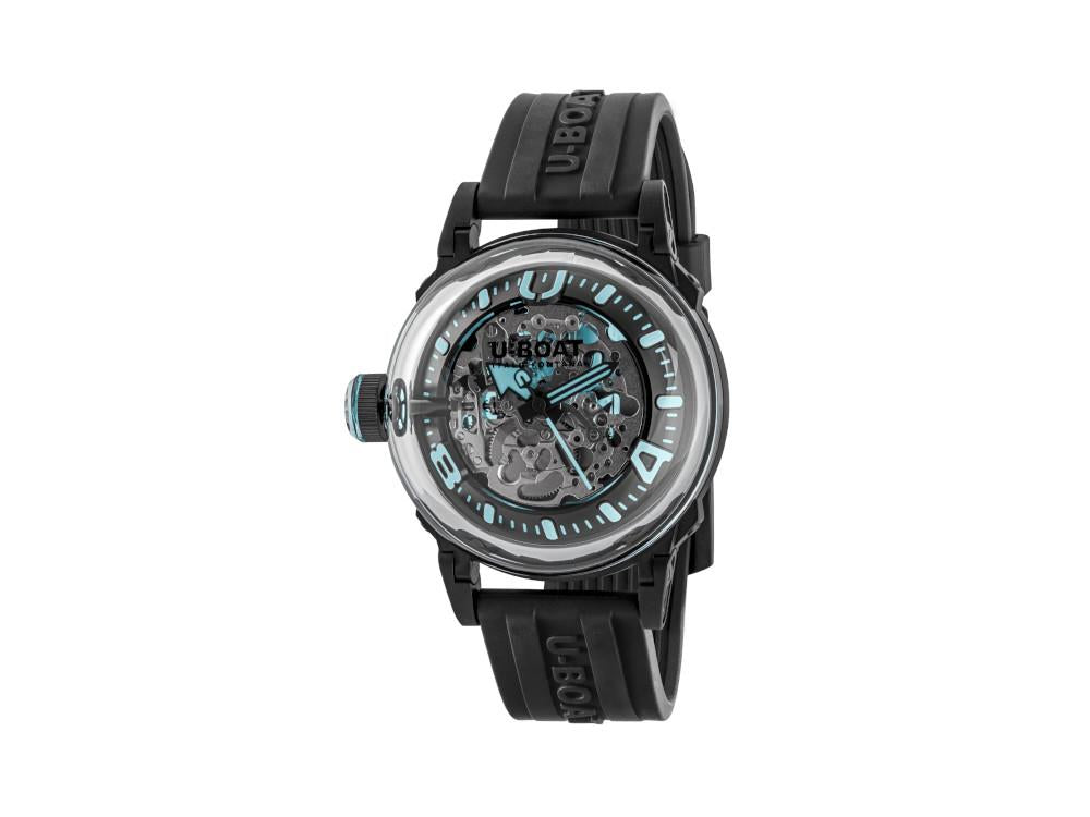 Montre Automatique U-Boat U-65, Acier Inoxydable, PVD, 44 mm, Turquoise, 3348