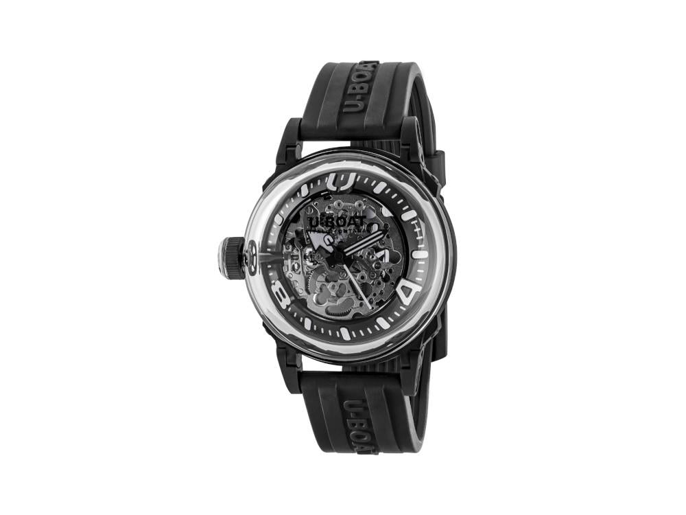 Montre Automatique U-Boat U-65, Acier Inoxydable 316L, PVD, 44 mm, Blanc, 3349