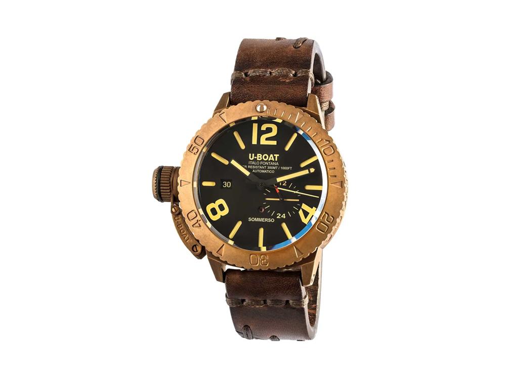 Montre Automatique U-Boat Classico Sommerso, Bronze, Noir, 46 mm, 8486