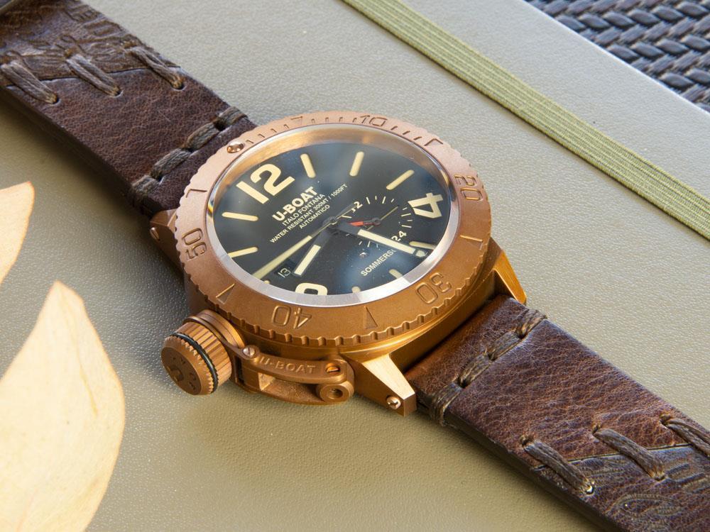 Montre Automatique U-Boat Classico Sommerso, Bronze, Noir, 46 mm, 8486