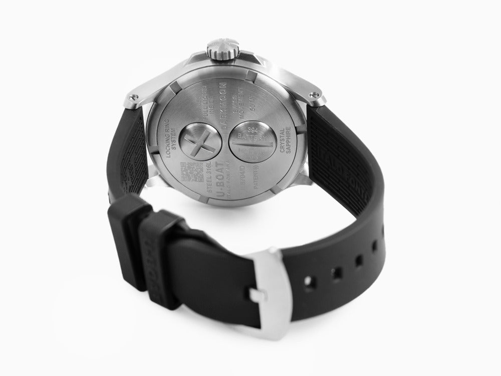 Montre à Quartz U-Boat Capsoil Darkmoon Soleil Blue SS, 44 mm, 8704