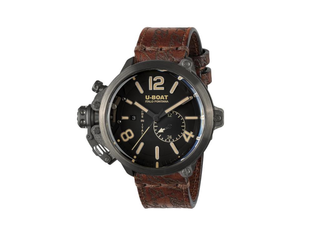 Montre Automatique U-Boat Capsule, PVD, 50 mm, Noir, Edition Limitée, 8805