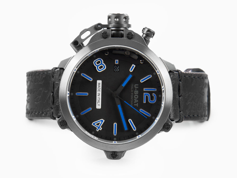 Montre Automatique U-Boat Capsule, PVD, 45 mm, Noir,  PVD, Edition Limitée, 8808
