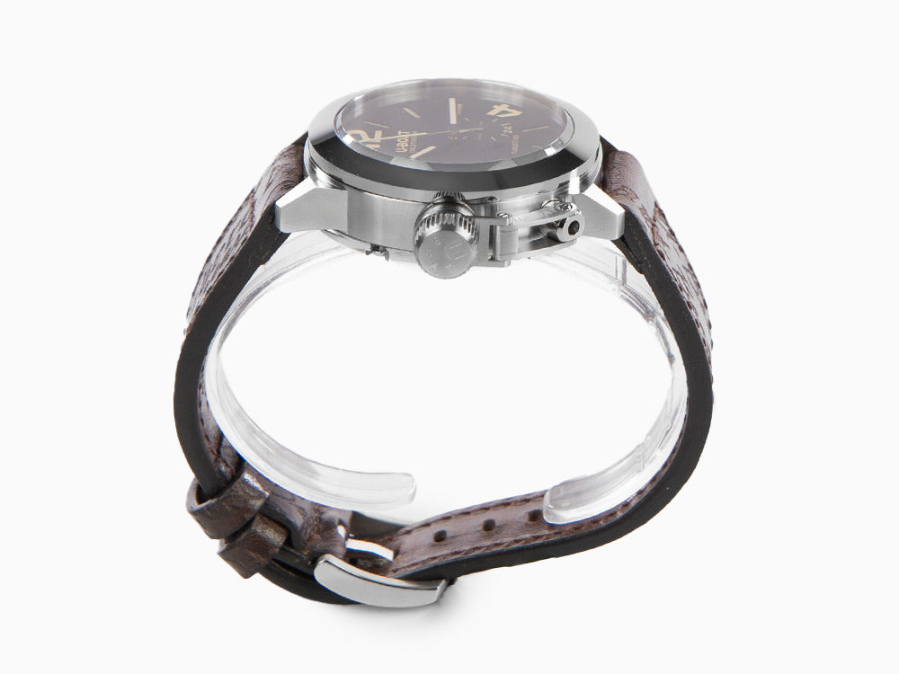 Montre Automatique U-Boat Classico 42 Tungsteno, Noir, Bracelet en cuir, 8893