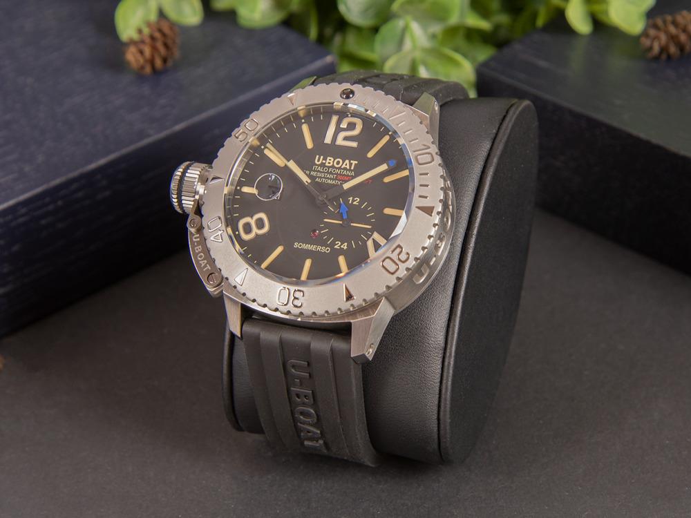 Montre Automatique U-Boat Classico Sommerso, Noir, 46 mm, 30 atm, 9007/A